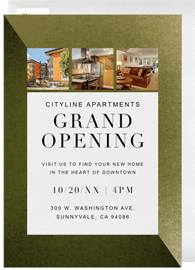 'City Canvas' Grand opening Invitation