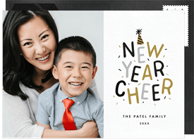 'Confetti Cheers' New Year's Greeting Card