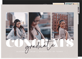 'Trendy Hues Alum' Graduation Announcement