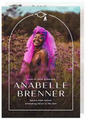 'Arched Hat' Graduation Announcement