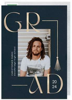'Split Tassel' Graduation Announcement