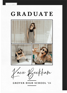 'Thin Frame' Graduation Announcement