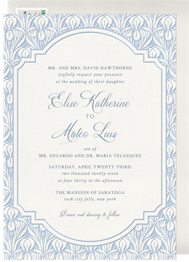 'Vintage Brocade' Wedding Invitation