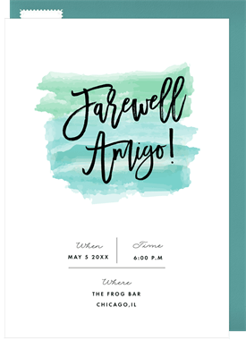 'Farewell Amigo' Retirement Invitation