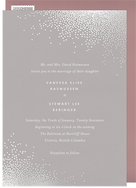 'Crystal Bling' Wedding Invitation