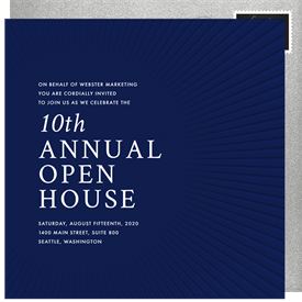 'Subtle Sunrise' Open House Invitation