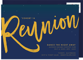 'Reunion Script' Business Invitation