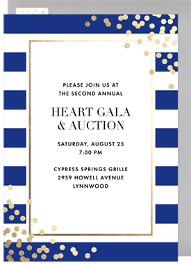 'Chic Stripes' Open House Invitation