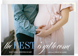 'The Best Is Yet To Come' Pregnancy Announcement